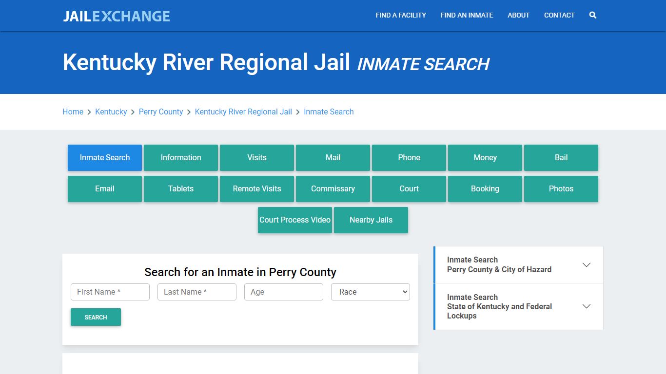 Kentucky River Regional Jail, KY Inmate Search: Roster & Mugshots